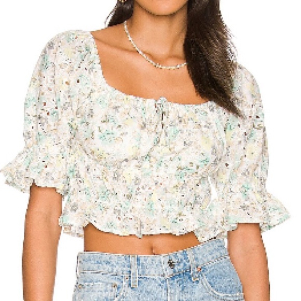 MINKPINK Irwin Floral Multi-Color Blouse